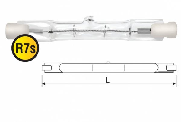 Лампа галогенная КГ-150вт 220в R7S 117мм (94219 NH-J)